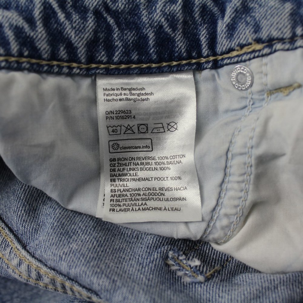 H&M Graffiti ultra High Waisted Wide Leg Jeans Size 0 / inseam 32 - Picture 15 of 15